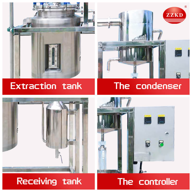 The Composition Of the Small Essential Oil Extraction Machine