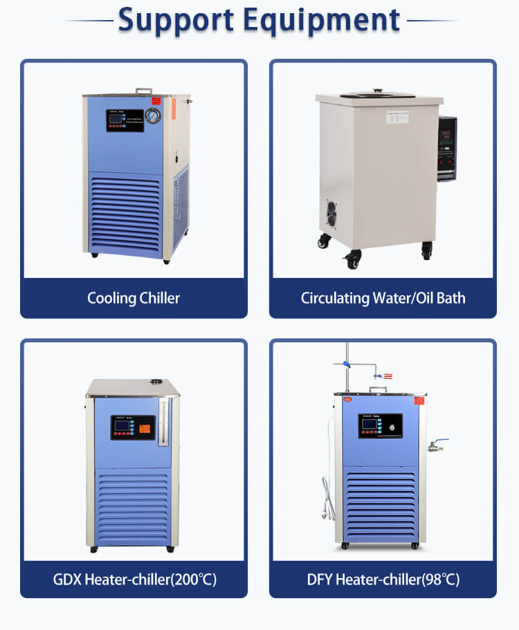 Laboratory Jacketed Glass Reactor Grouped Equipment